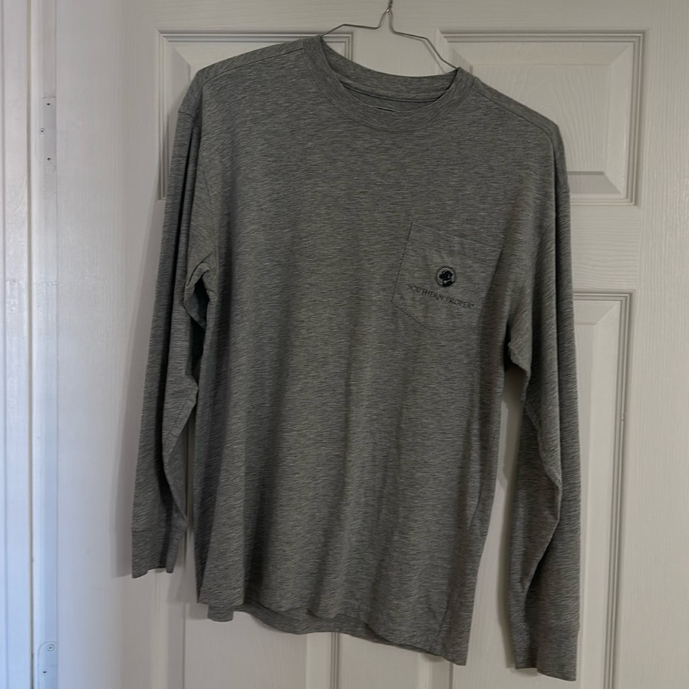 Grey Long Sleeve Southern Proper Shirt